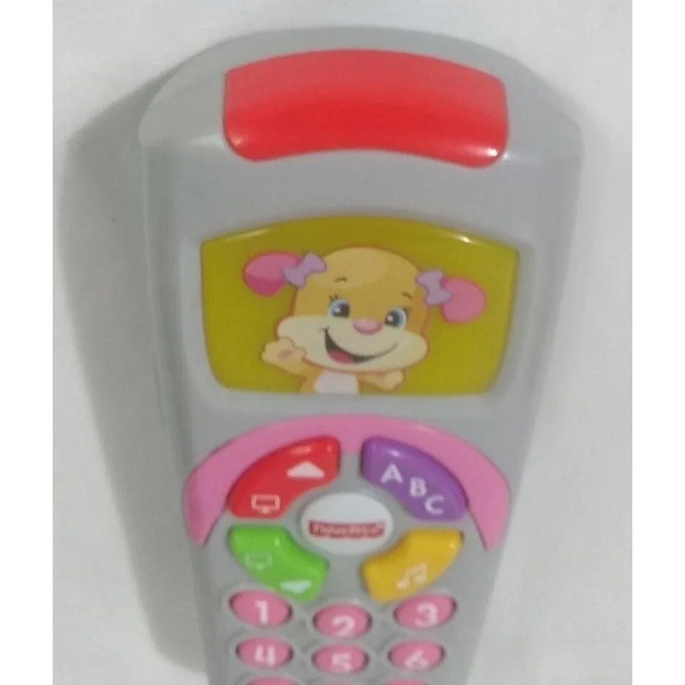 TV Remote Control Puppy Dog  Fisher Price Lights Up Talks Sings Toy‎ Baby READ - Picture 3 of 8